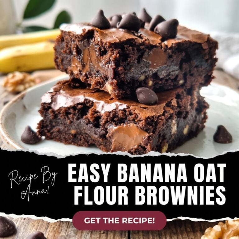Easy Banana Oat Flour Brownies