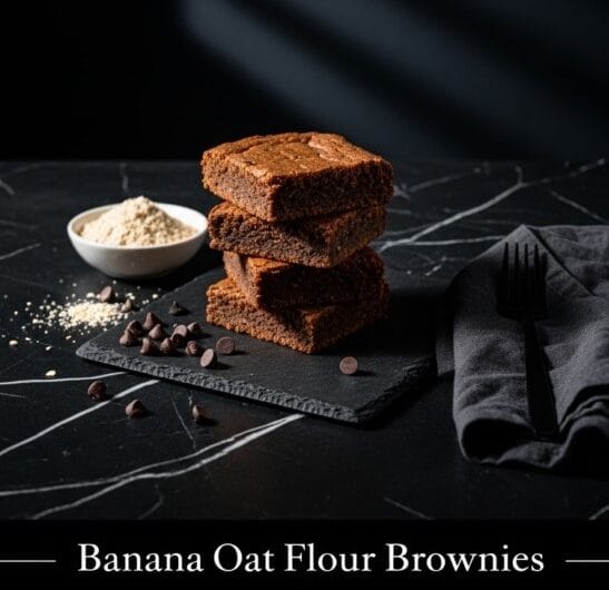 Easy Banana Oat Flour Brownies