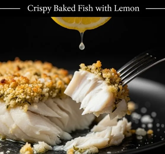 Crispy Baked Fish with Lemon (Easy, Healthy & Flavorful Recipe) Crispy Baked Fish