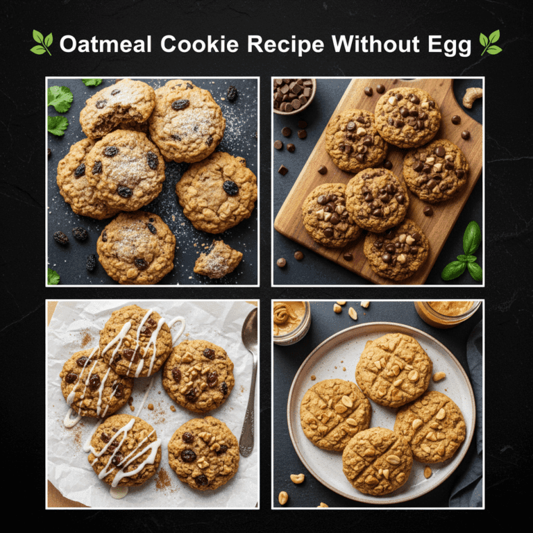 Oatmeal Cookie Recipe Without Egg (Easy 20-Minute Cookies)