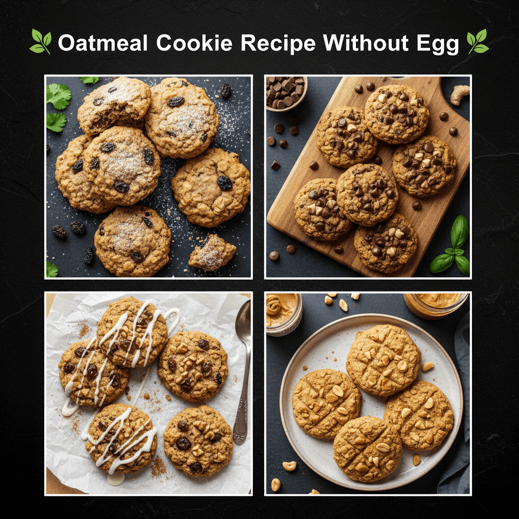 Oatmeal Cookie Recipe Without Egg (Easy 20-Minute Cookies)