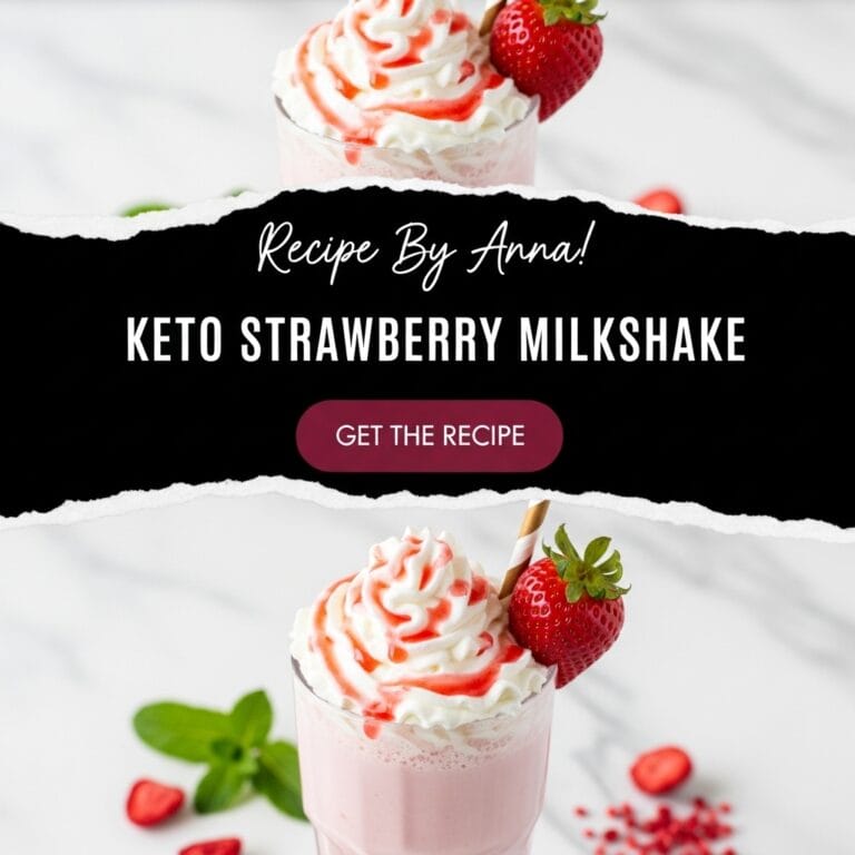 Keto Strawberry Milkshake Recipe