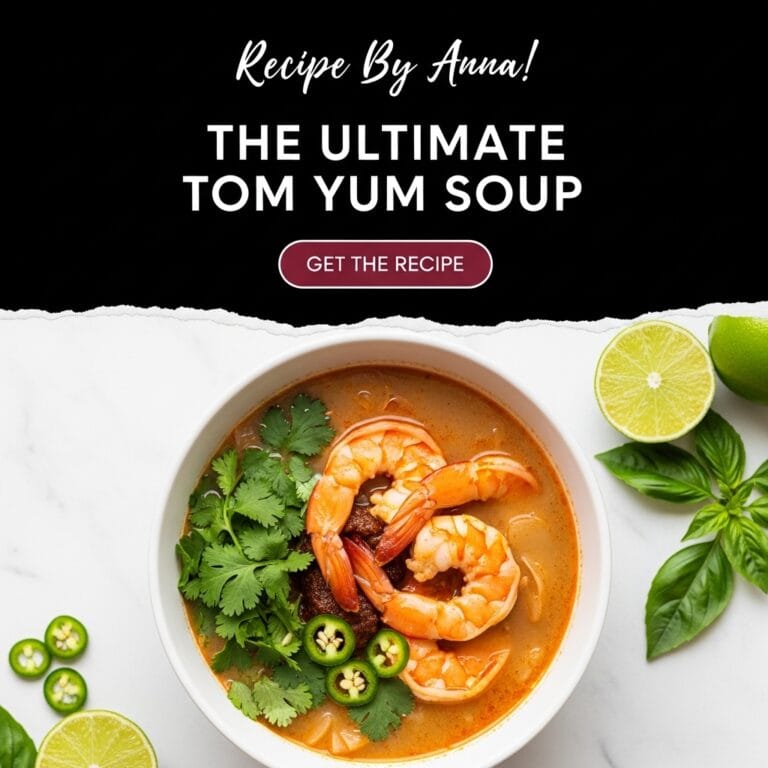 🍲 The Tom Yum Soup Recipe (Easy Thai Shrimp Soup)
