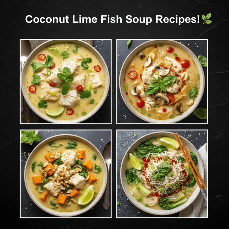 Coconut Lime Fish Soup (Creamy, Fresh & Flavorful) Coconut Lime Fish Soup