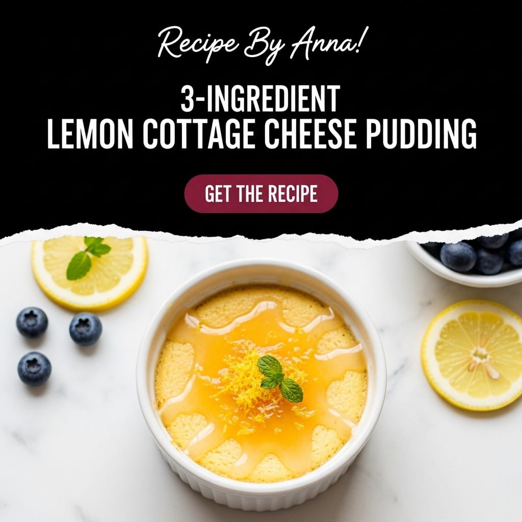 High Protein Lemon Cottage Cheese Pudding