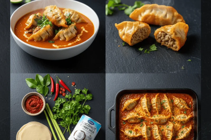 One-Pan Red Curry Dumpling Bake