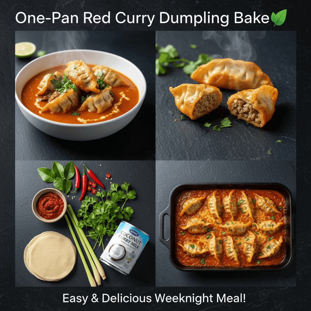 One-Pan Red Curry Dumpling Bake