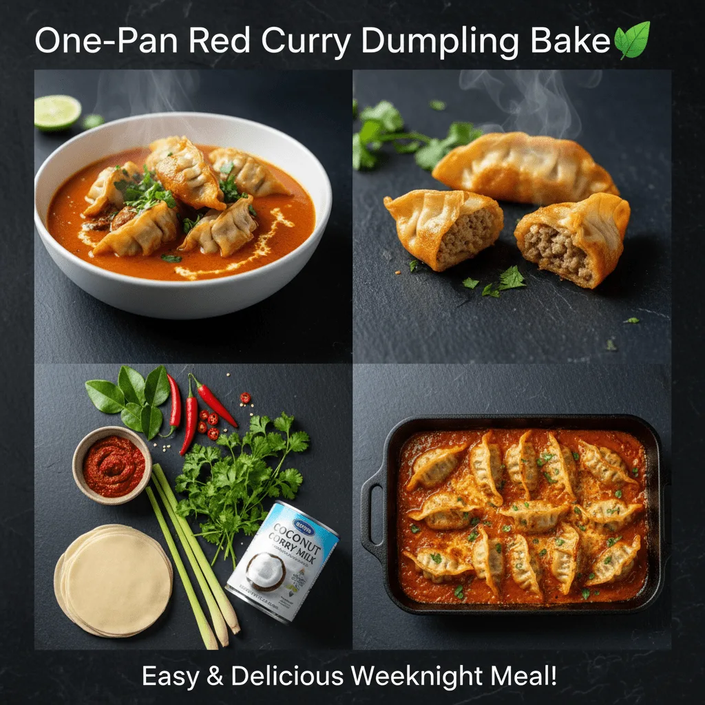 One-Pan Red Curry Dumpling Bake