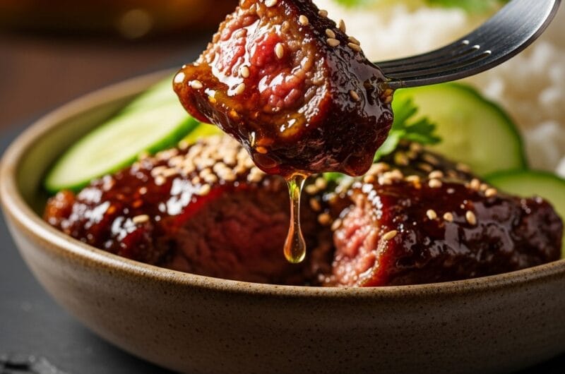 Hot Honey Smashed Beef Bowls