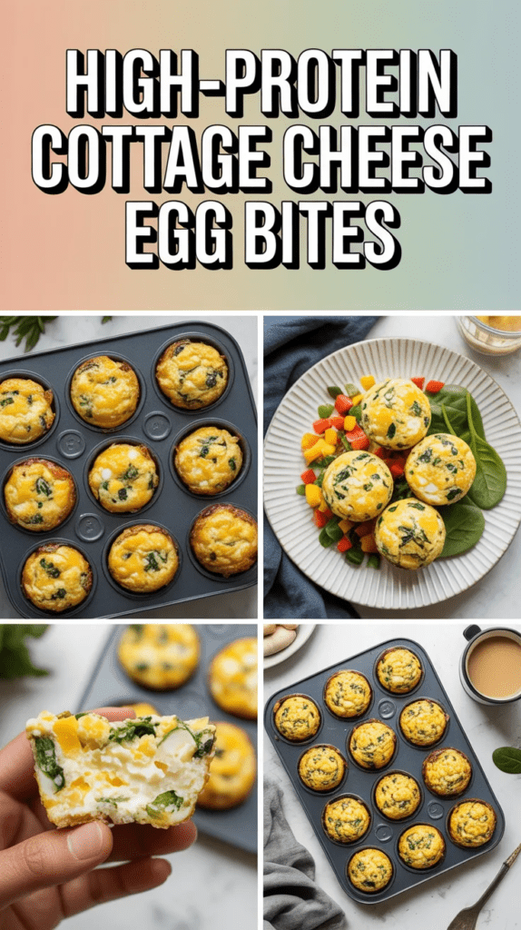 High-Protein Cottage Cheese Egg Bites High-Protein Cottage Cheese Egg Bites