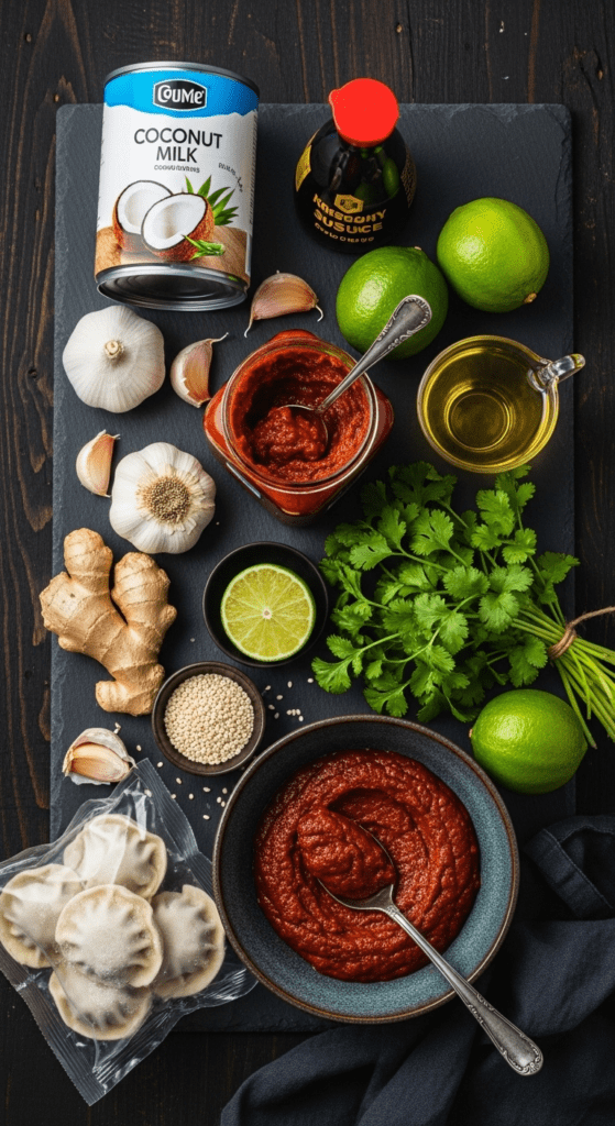 One-Pan Red Curry Dumpling Bake