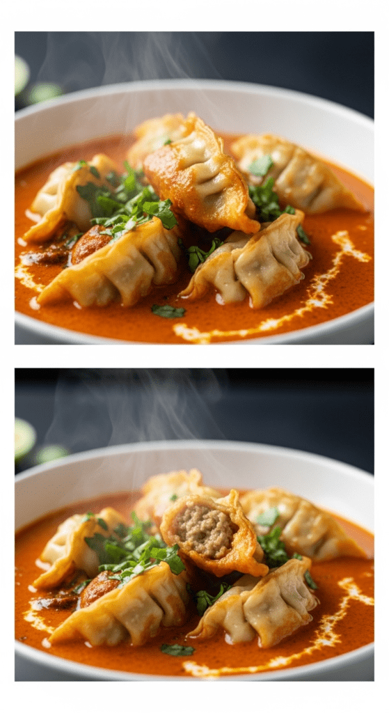 One-Pan Red Curry Dumpling Bake