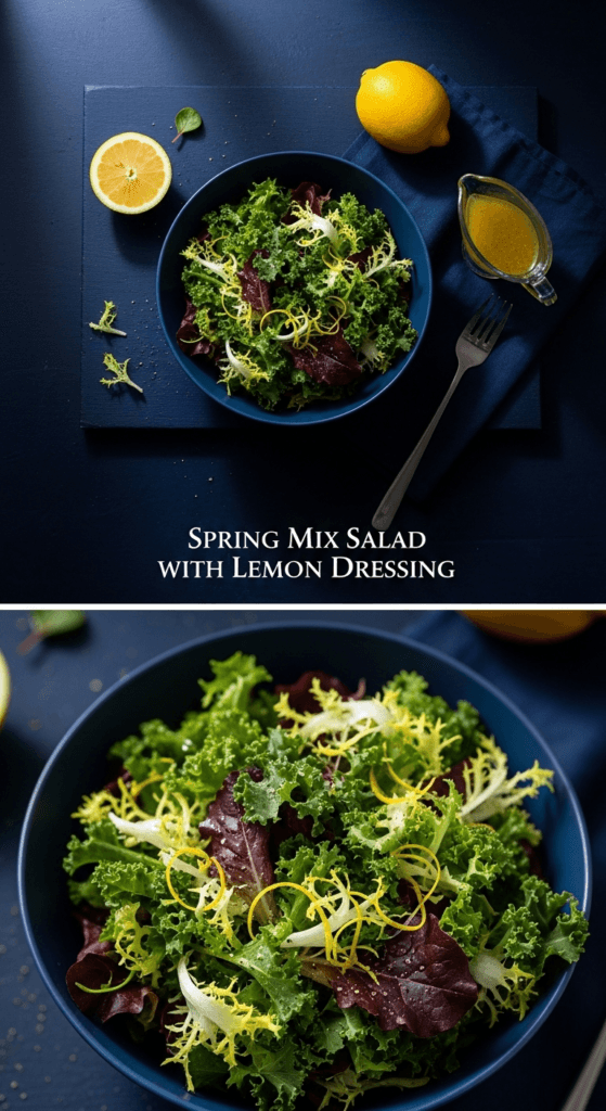 Spring Mix Salad with Lemon Dressing