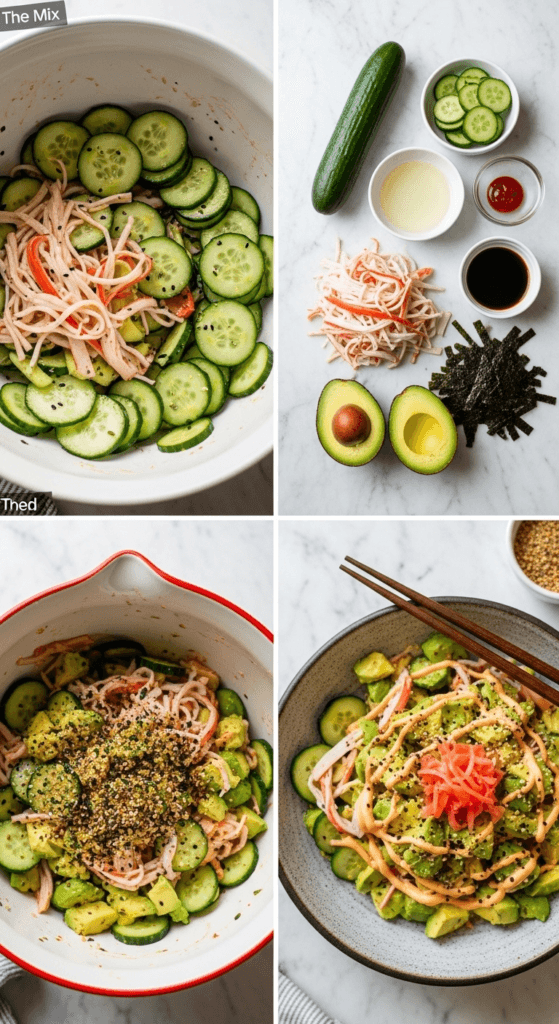 California Roll Cucumber Salad California Roll Cucumber Salad