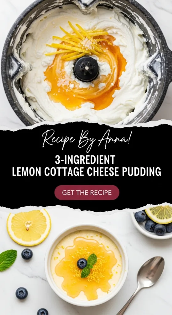 High Protein Lemon Cottage Cheese Pudding