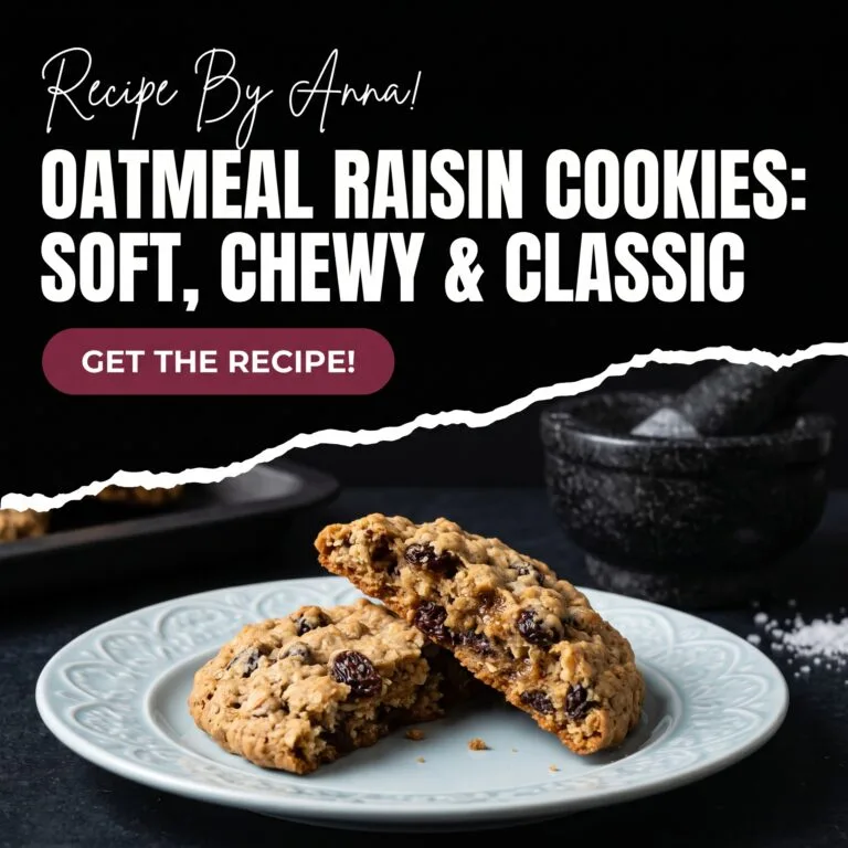 Oatmeal Raisin Cookies | Soft, Chewy & Classic Homemade Treats Oatmeal Raisin Cookies