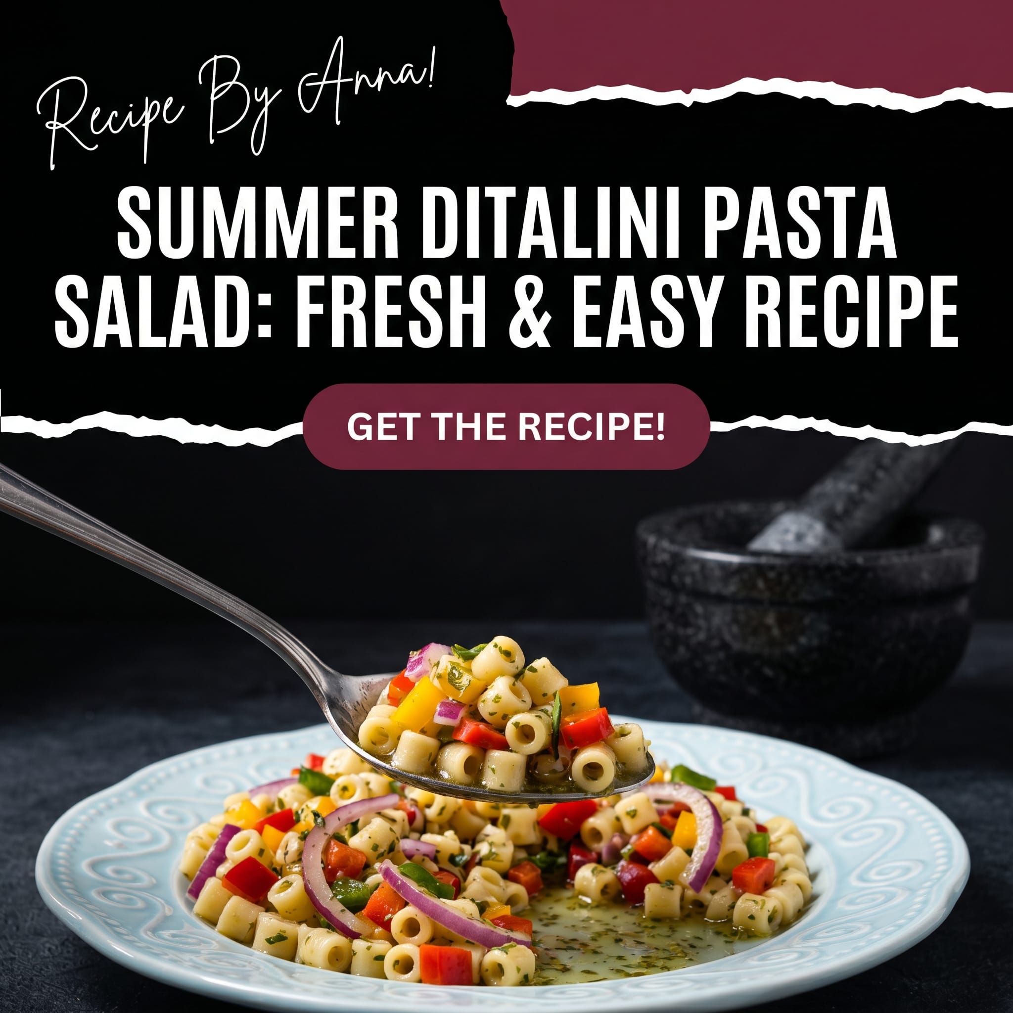 Summer Ditalini Pasta Salad