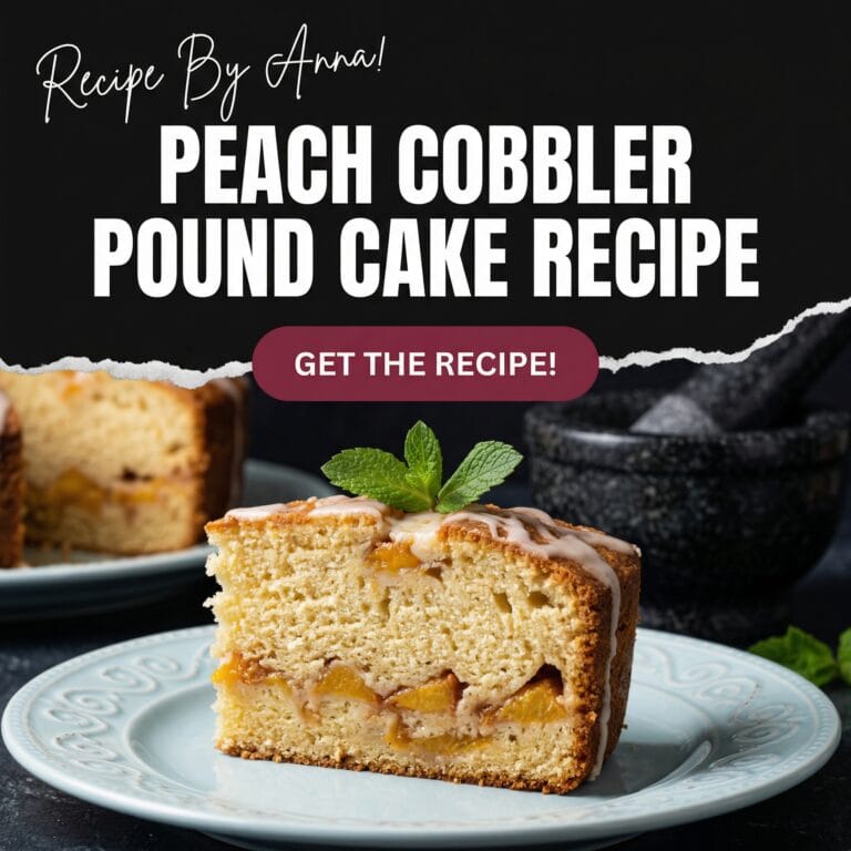 Peach Cobbler Pound Cake Recipe