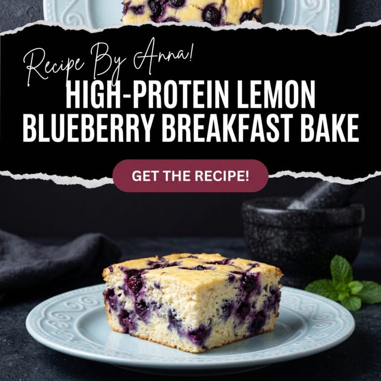 High-Protein Lemon Blueberry