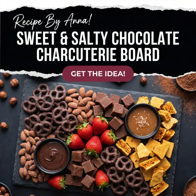 Sweet & Salty Chocolate Charcuterie Board: Easy Party Dessert Idea Sweet & Salty Chocolate Charcuterie Board