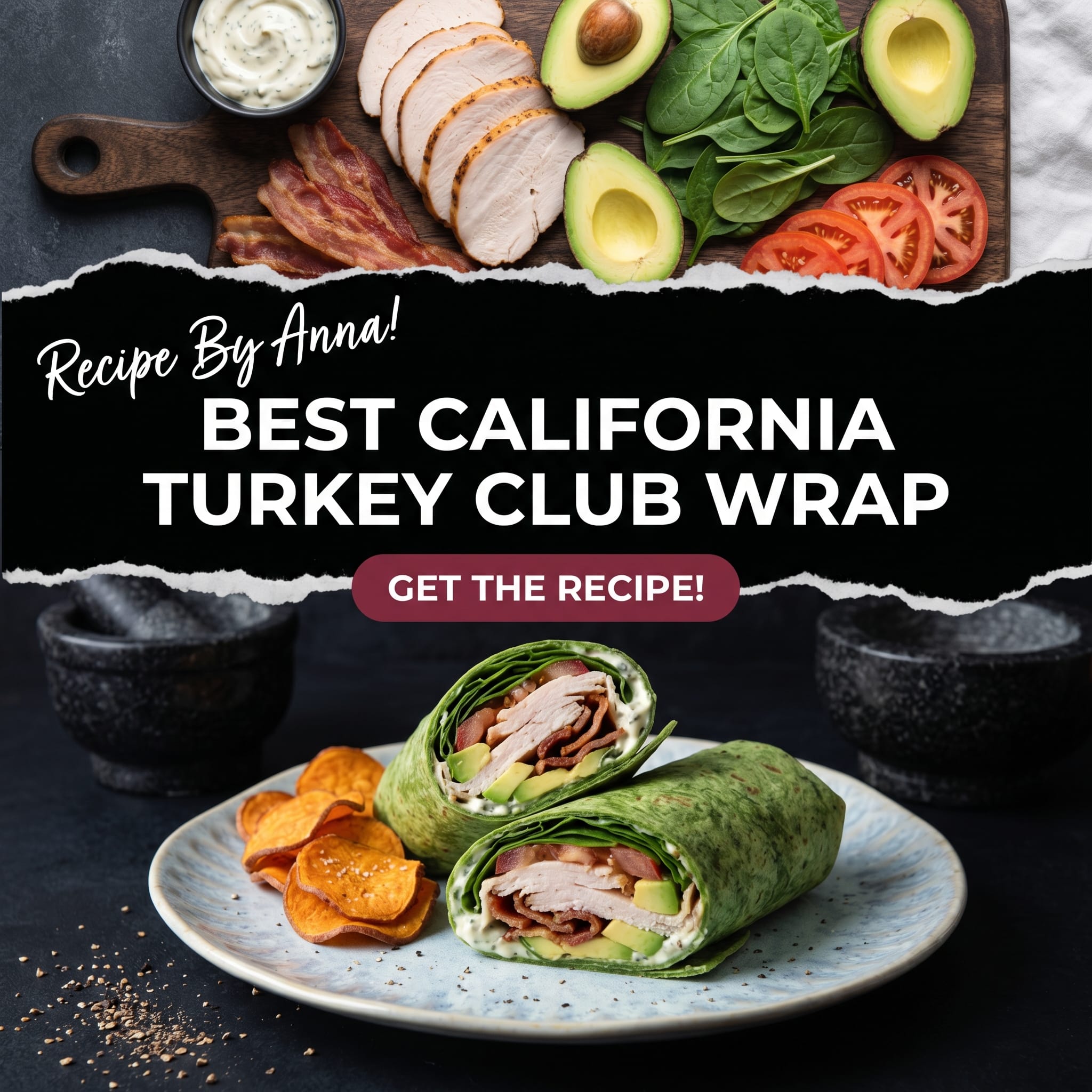 California Turkey Club Wrap