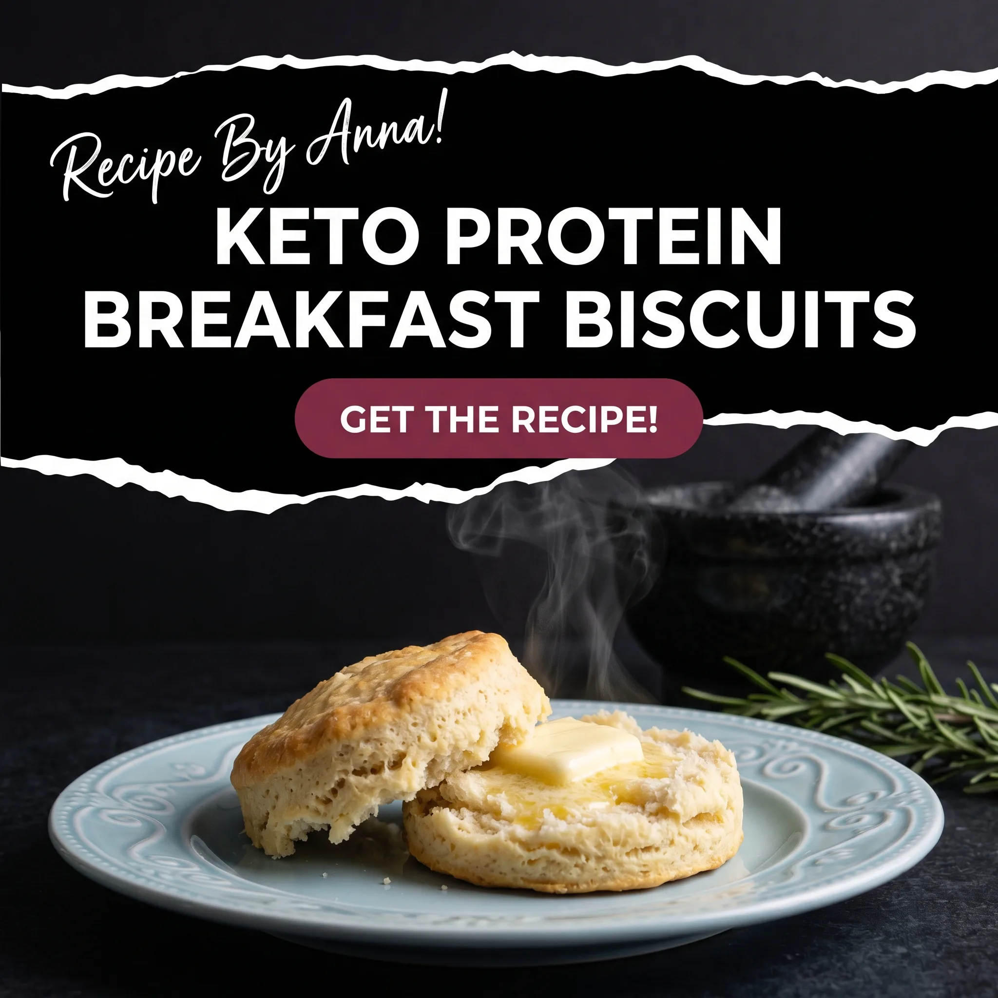 Keto Protein Breakfast Biscuits