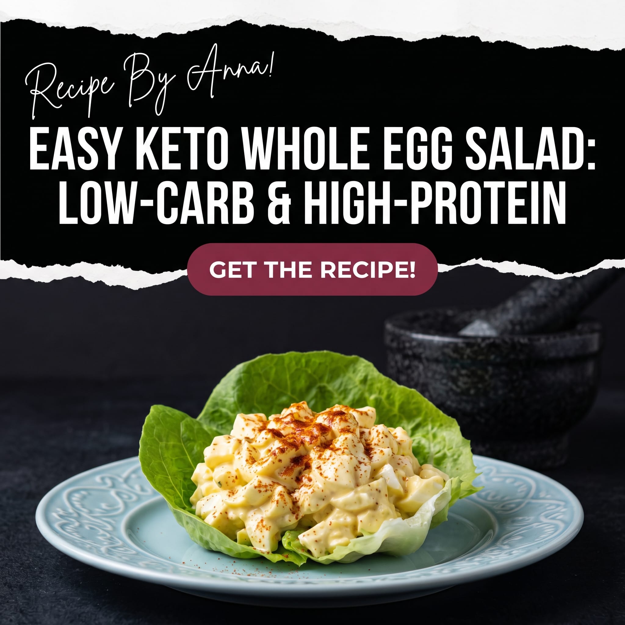 Easy Keto Whole Egg Salad | Low-Carb & High-Protein
