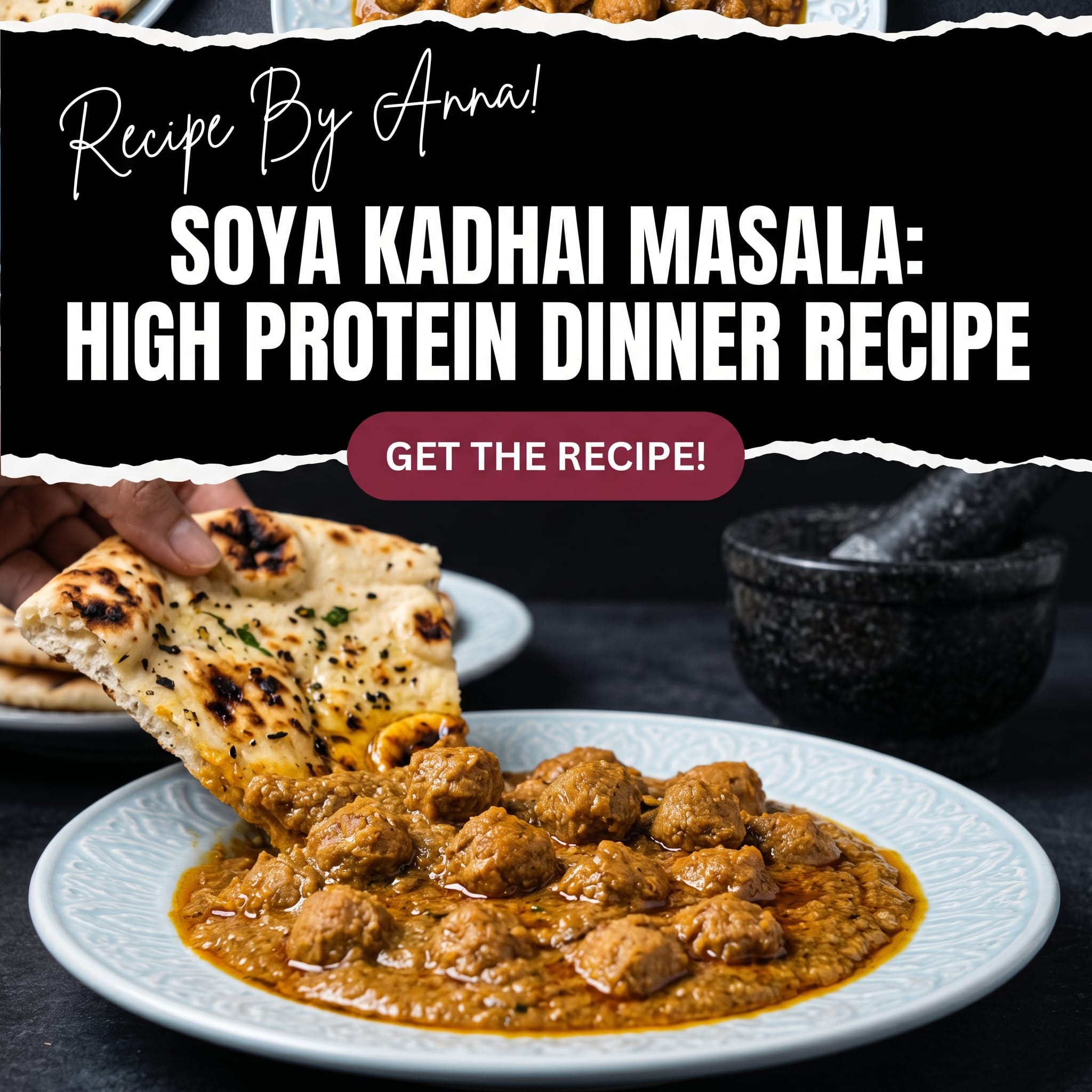Soya Kadhai Masala | High Protein Dinner Recipe