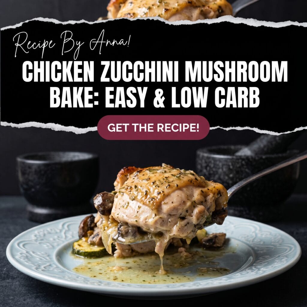 Chicken Zucchini Mushroom Bake | Easy One-Dish Recipe
