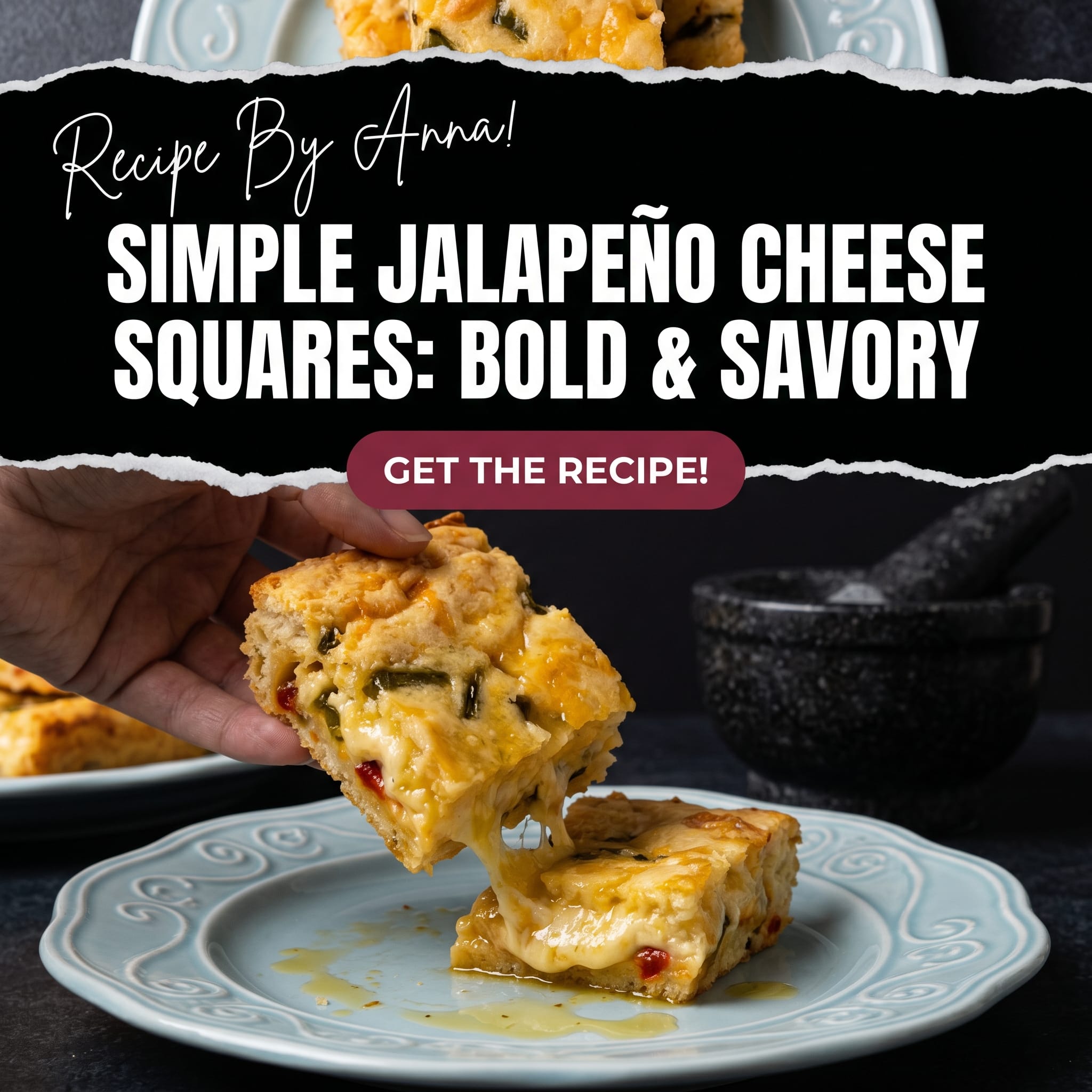 Simple Jalapeño Cheese Squares