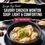 Savory Chicken Wonton Soup