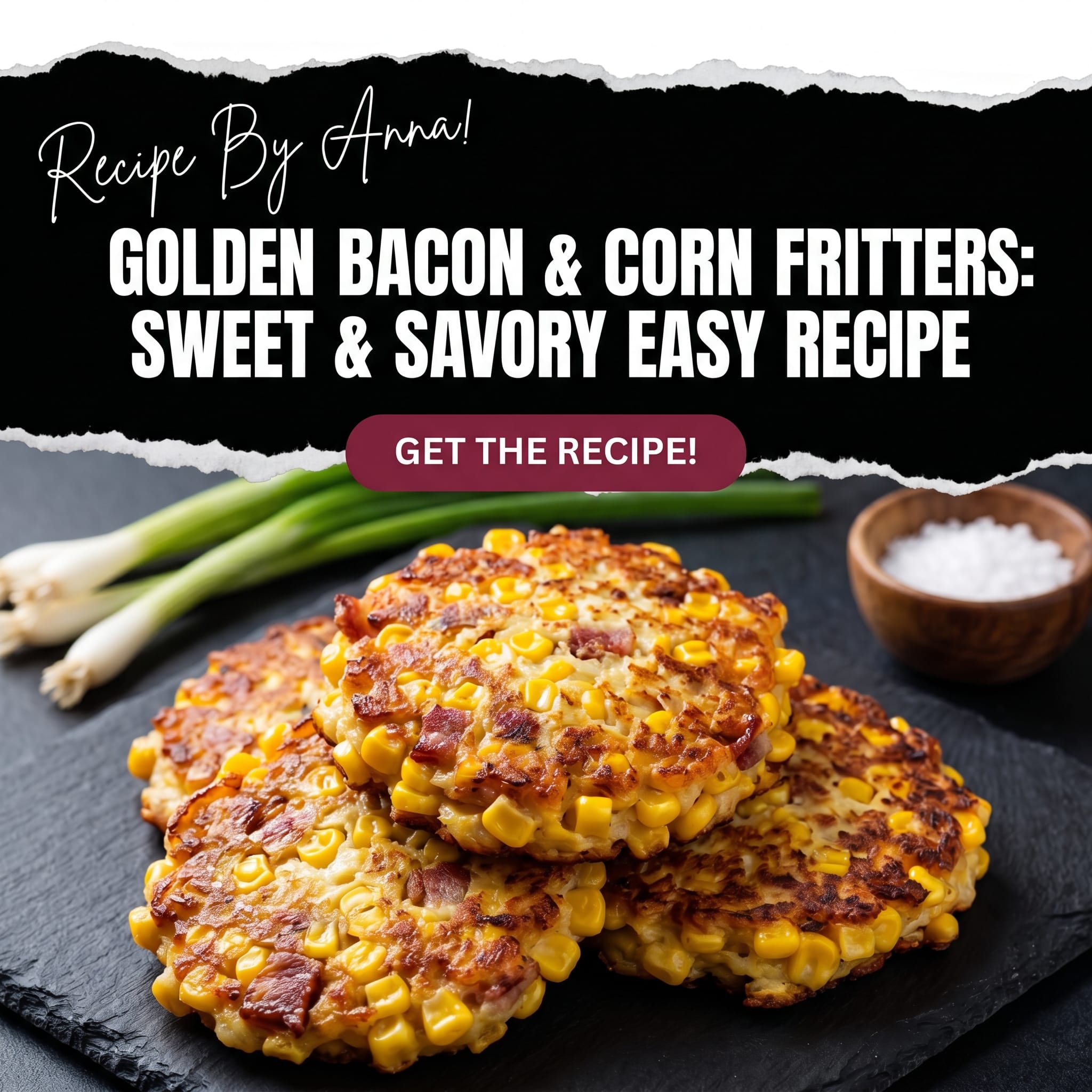 Golden Bacon & Corn Fritters