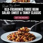 Old-Fashioned Three Bean Salad | Sweet & Tangy Classic