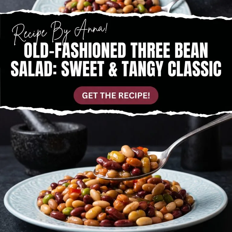 Old-Fashioned Three Bean Salad | Sweet & Tangy Classic