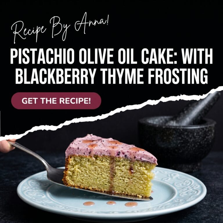 Pistachio Olive Oil Cake