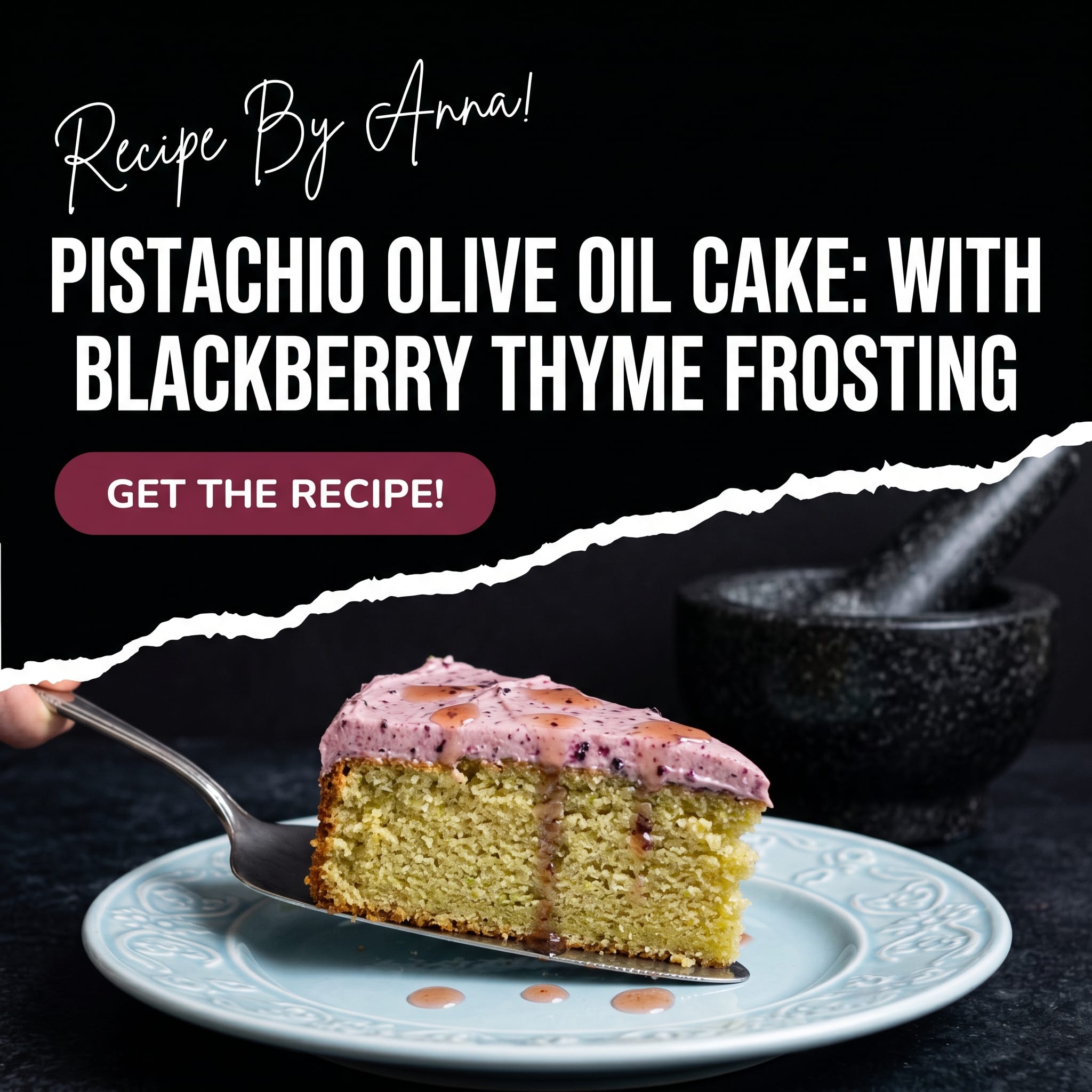 Pistachio Olive Oil Cake