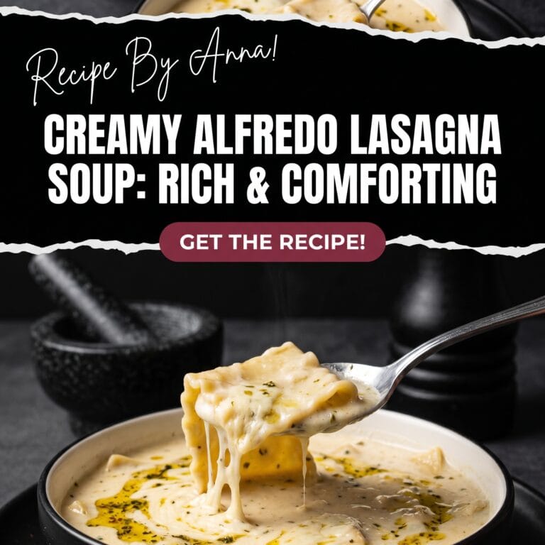 Creamy Alfredo Lasagna Soup