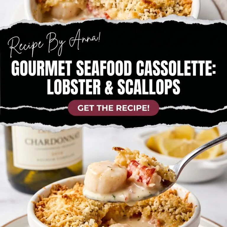 Gourmet Seafood Cassolette with Lobster & Scallops Cassolette with Lobster & Scallops