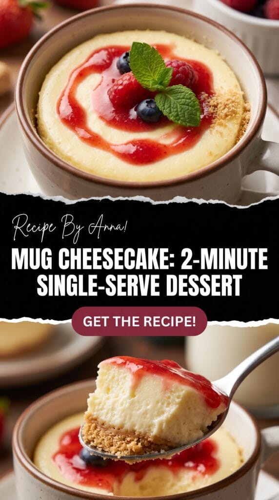 Mug Cheesecake Recipe | 2-Minute Single-Serve Dessert