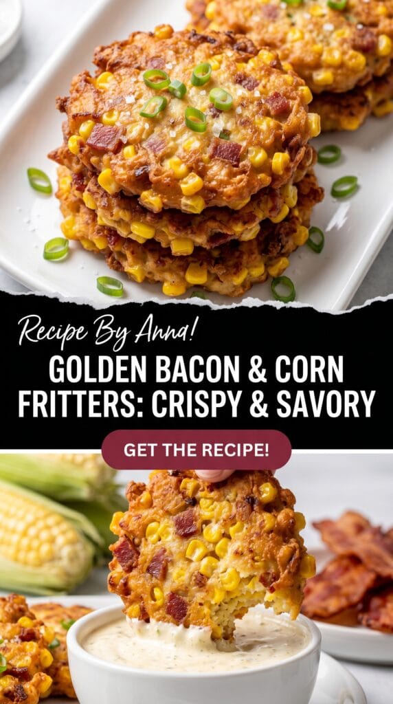 Golden Bacon & Corn Fritters