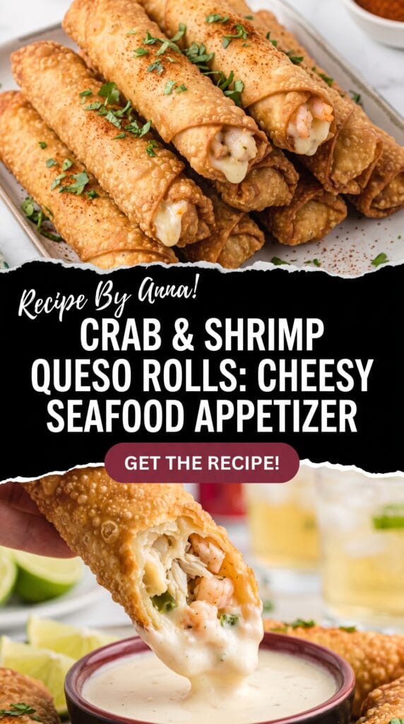 Crab & Shrimp Queso Rolls