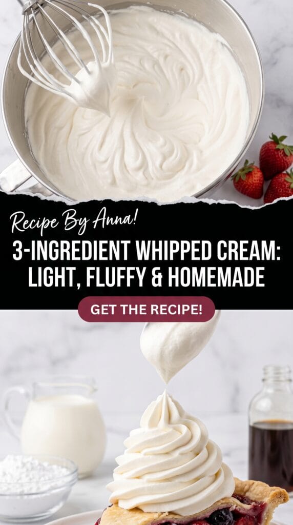 3-Ingredient Whipped Cream