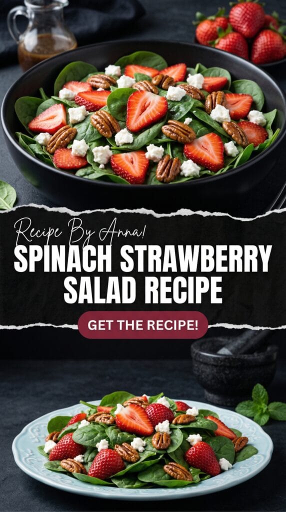 Spinach Strawberry Salad with Pecans