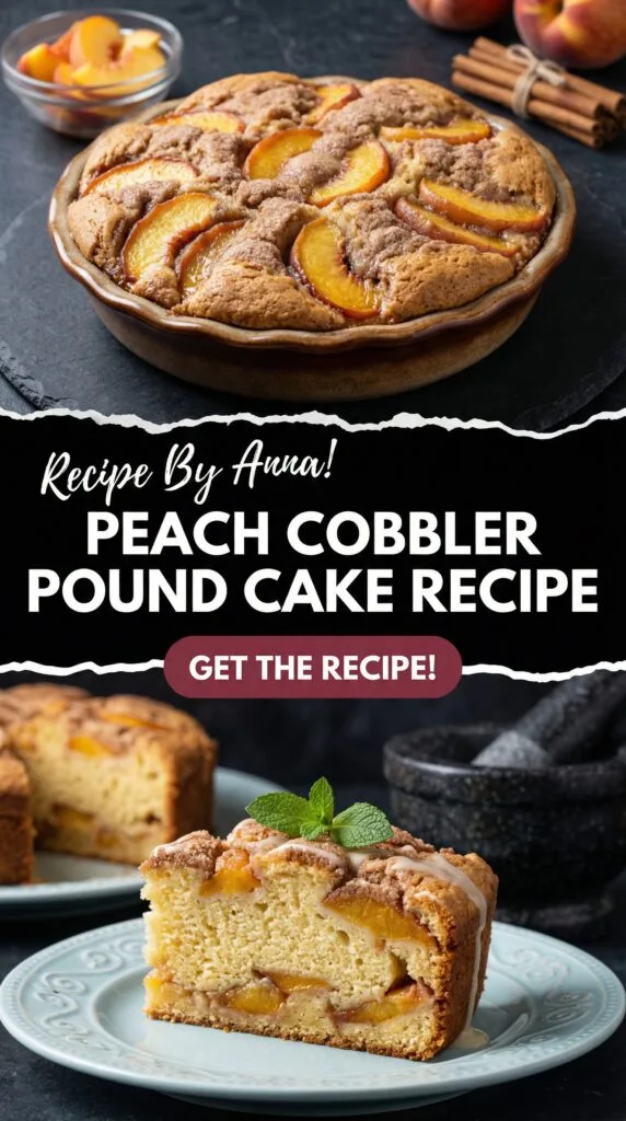 Peach Cobbler Pound Cake Recipe