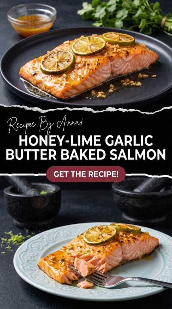 Honey-Lime Garlic Butter Baked Salmon Recipe
