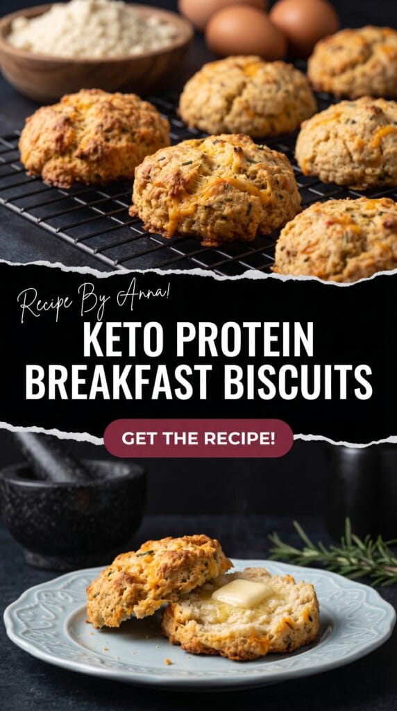 Keto Protein Breakfast Biscuits
