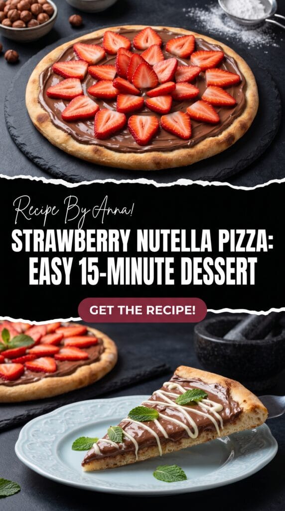 Strawberry Nutella Pizza
