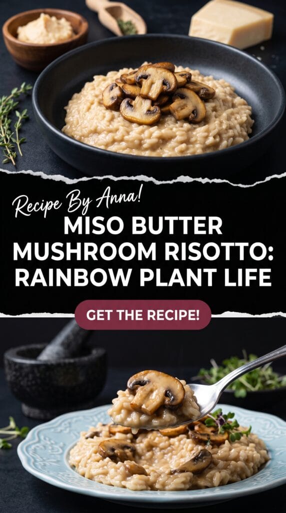 Miso Butter Mushroom Risotto