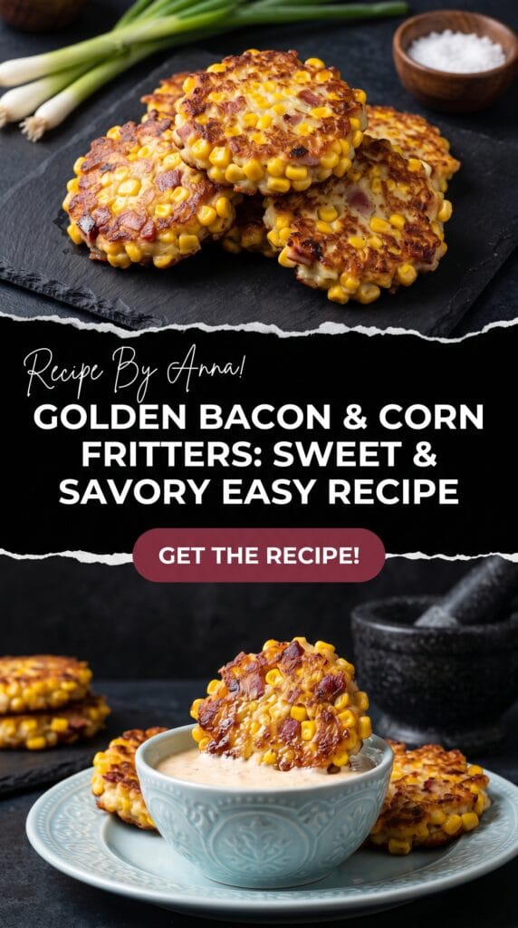 Golden Bacon & Corn Fritters