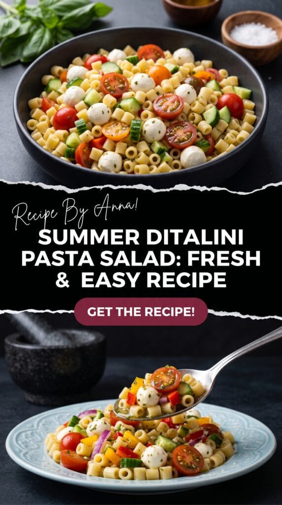 Summer Ditalini Pasta Salad
